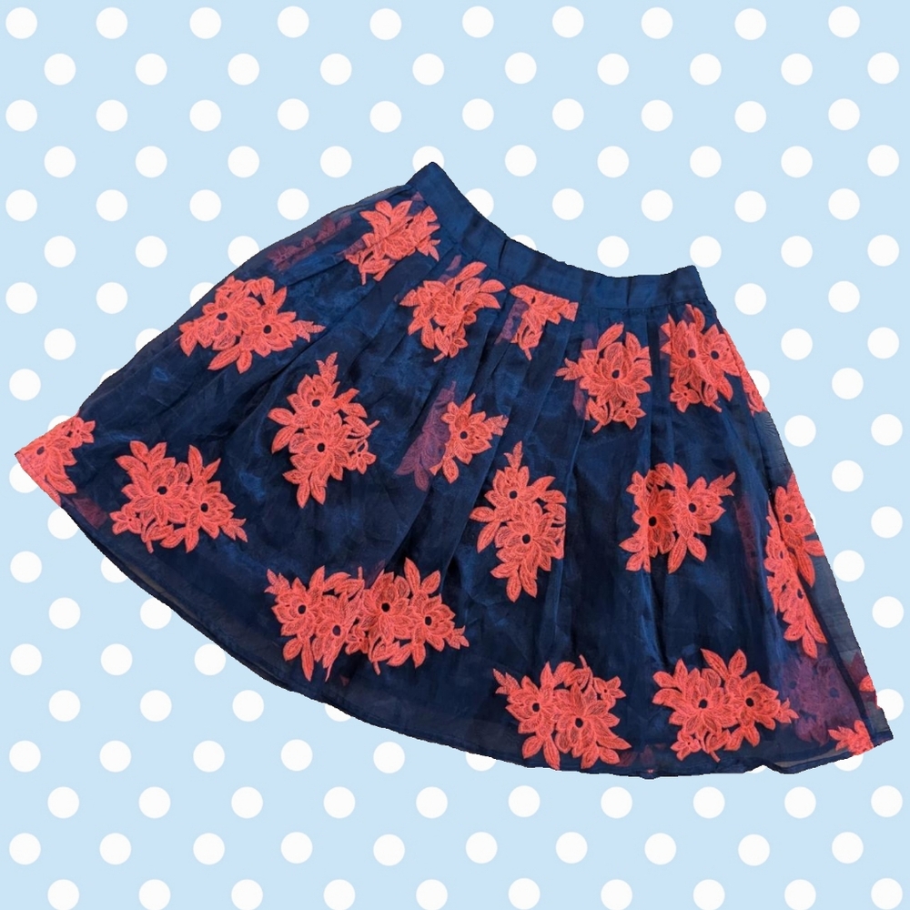 Maeve Pleated Floral Skirt